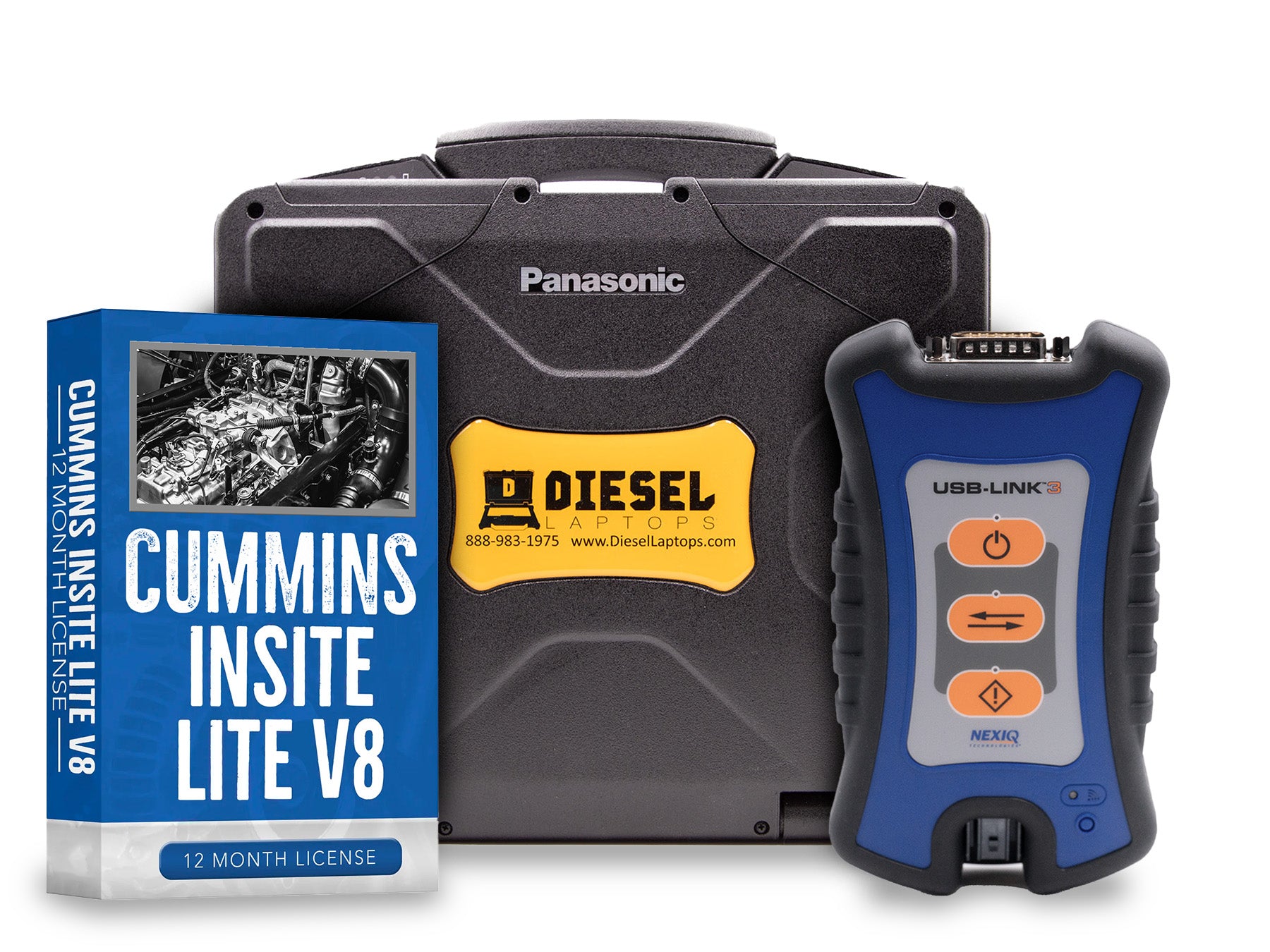 Cummins Insite Diagnostic Laptop Kit with Nexiq USB Link 3