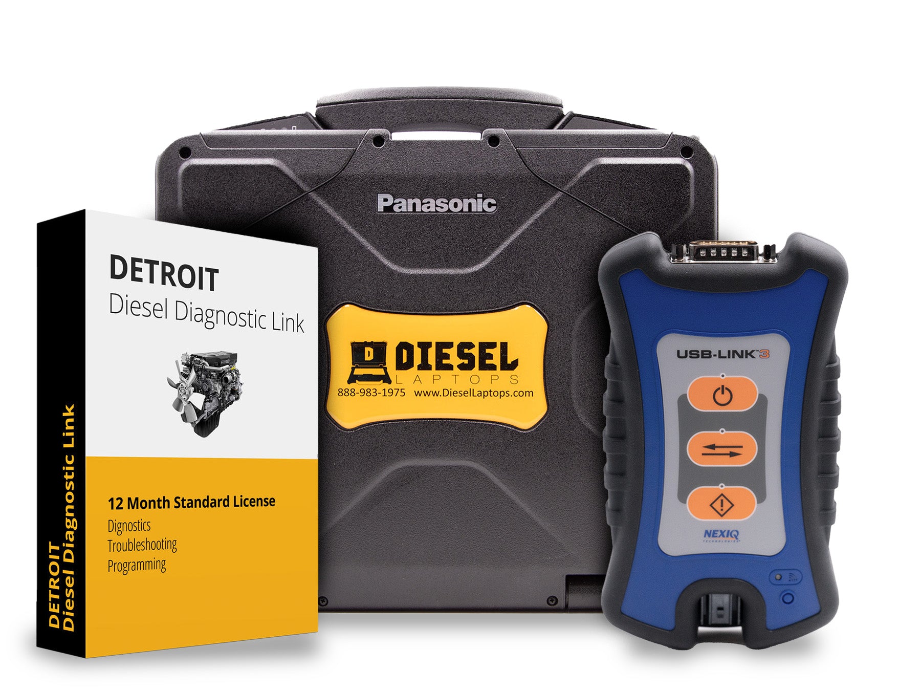 Detroit Diesel Diagnostic Link Laptop Scanner Tool