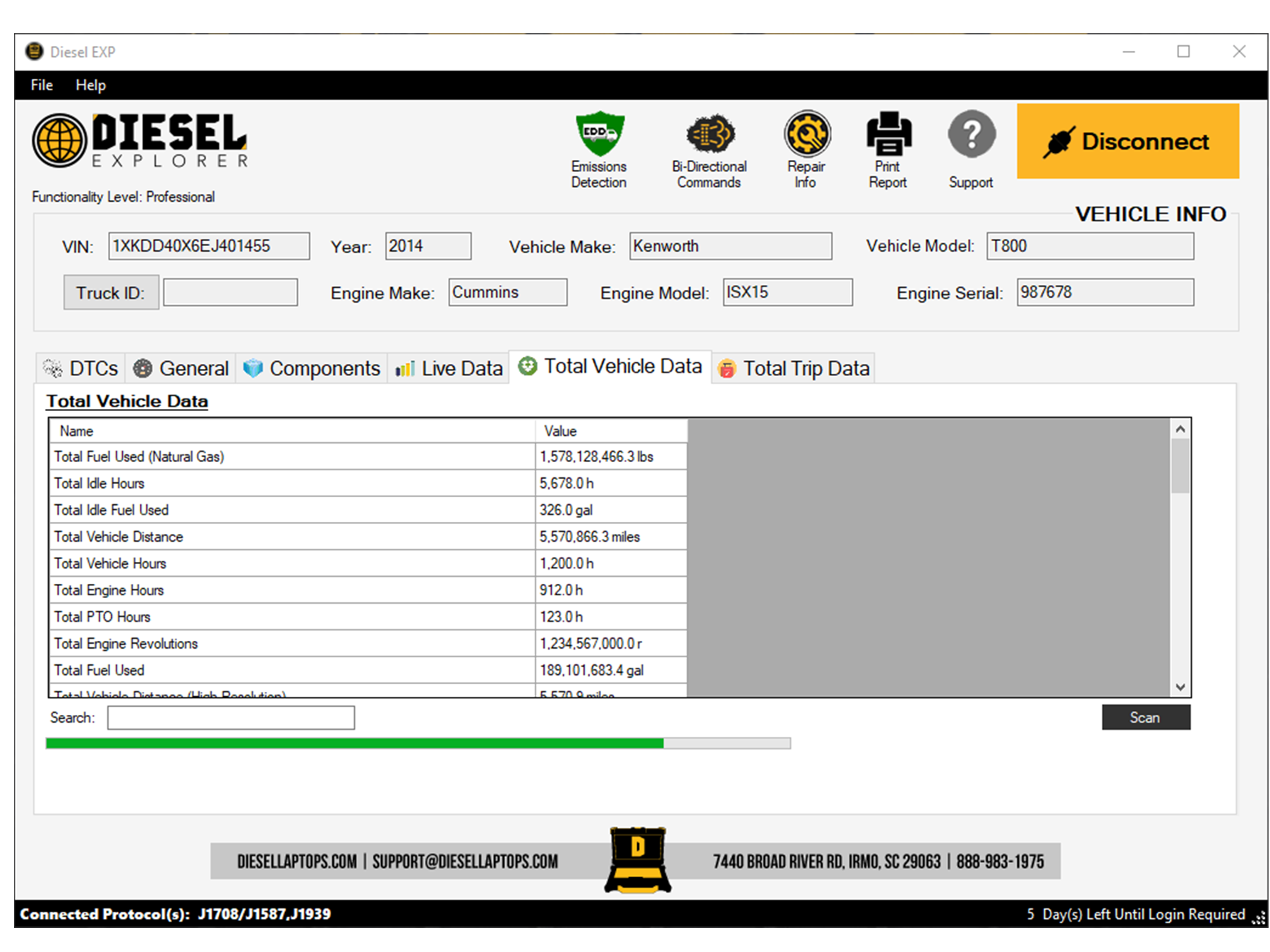 Diesel Explorer - Perform Regens, Clear Fault Codes, Run Health Reports & More