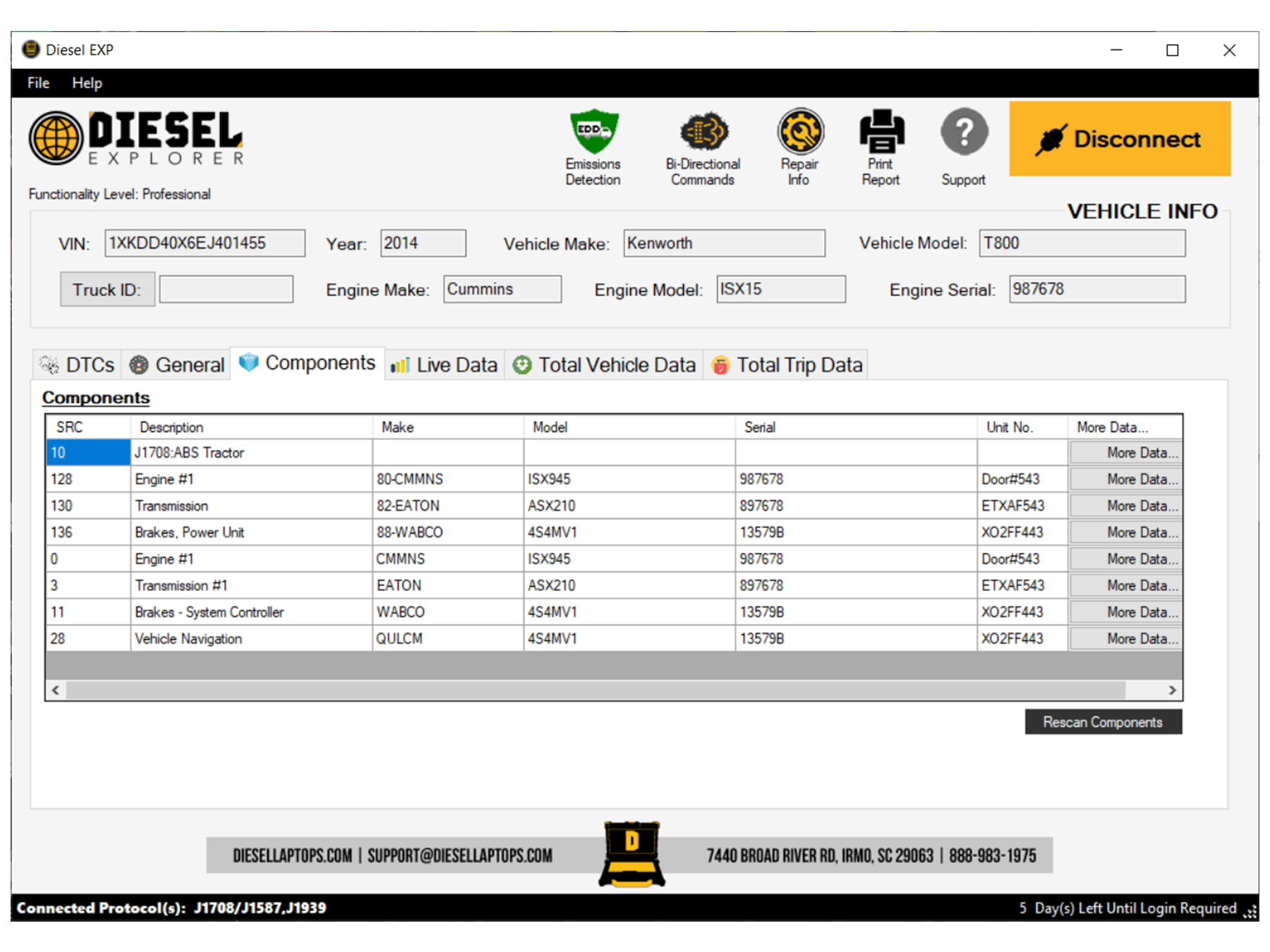 Diesel Explorer - Perform Regens, Clear Fault Codes, Run Health Reports & More