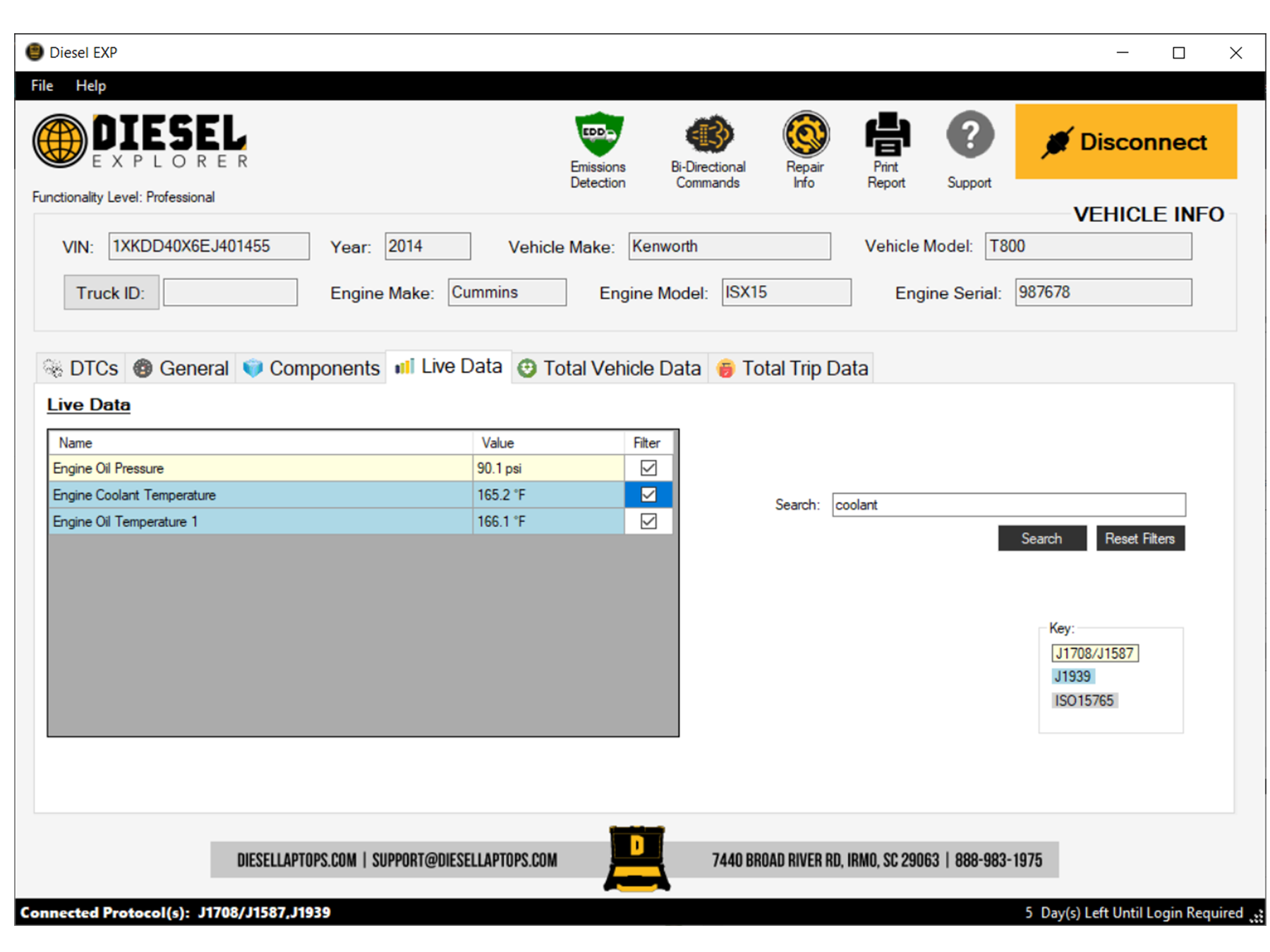 Diesel Explorer - Perform Regens, Clear Fault Codes, Run Health Reports & More