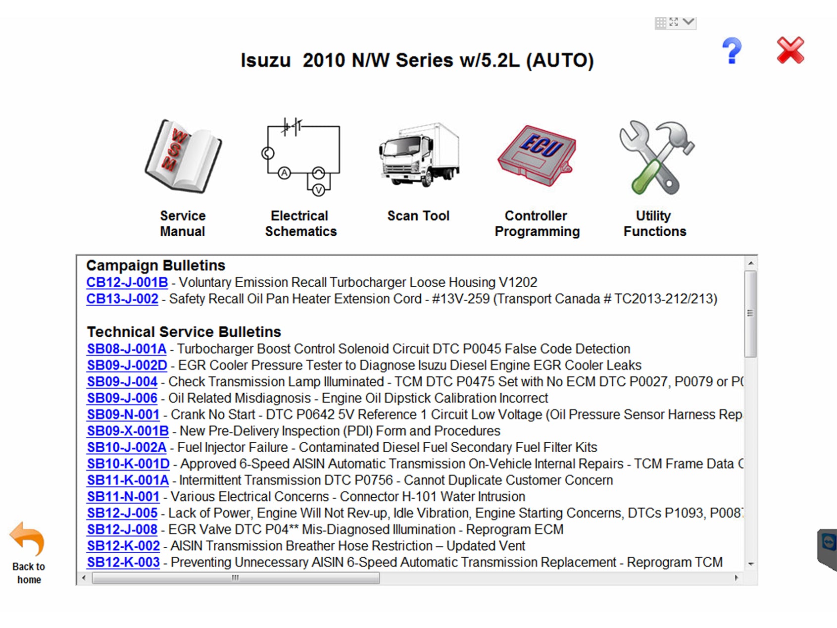 Isuzu IDSS Diagnostic Software