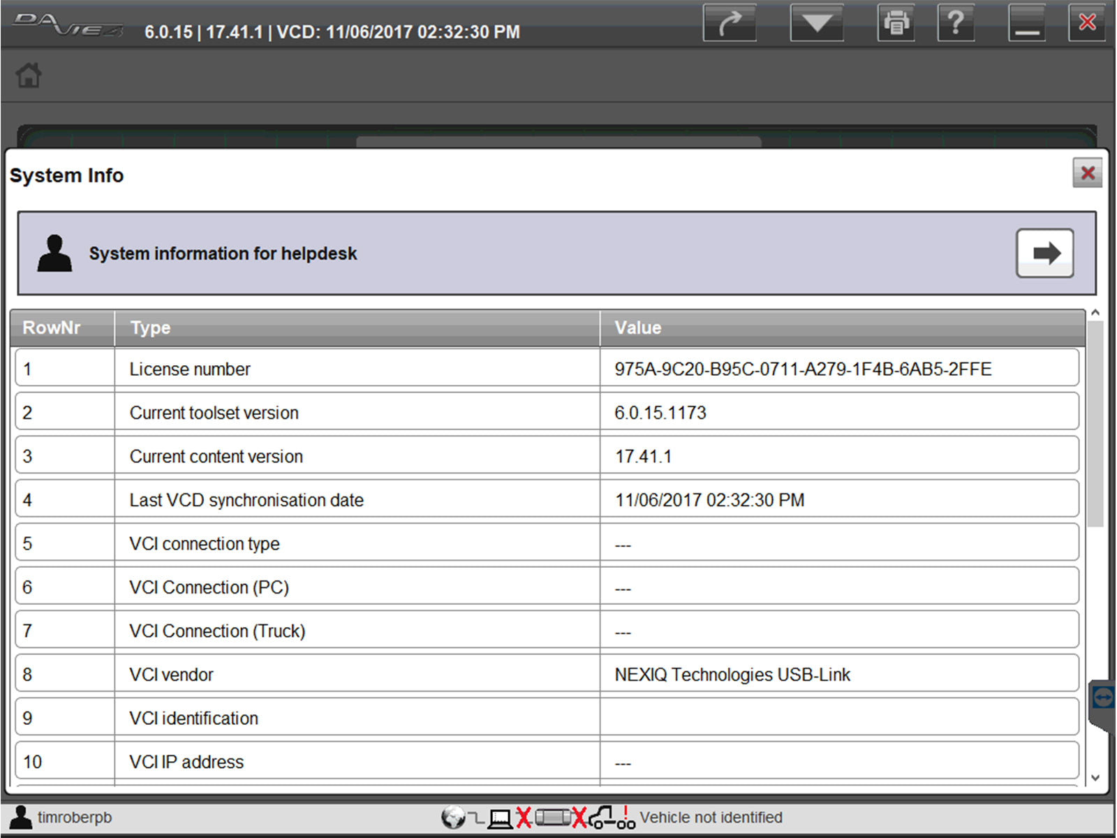 PACCAR Davie4 Diagnostic Software License (Initial Purchase)